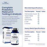 1MD Nutrition Complete Probiotics Platinum mezcla 11 cepas para equilibrio intestinal.
