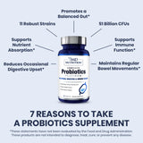 Uso diario de 1MD Complete Probiotics Platinum para apoyo digestivo.