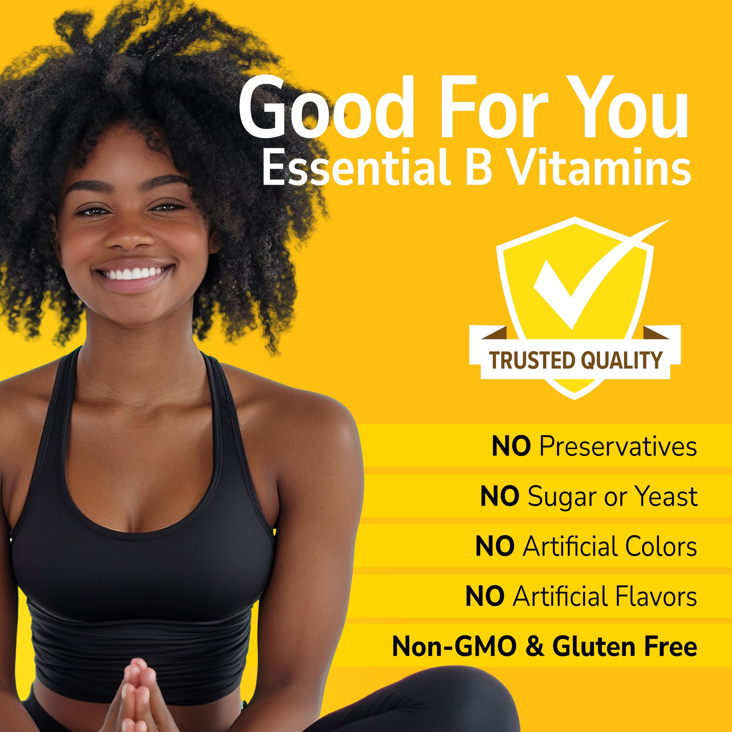 Ingredientes clave B1, B2, B6 visibles en etiqueta