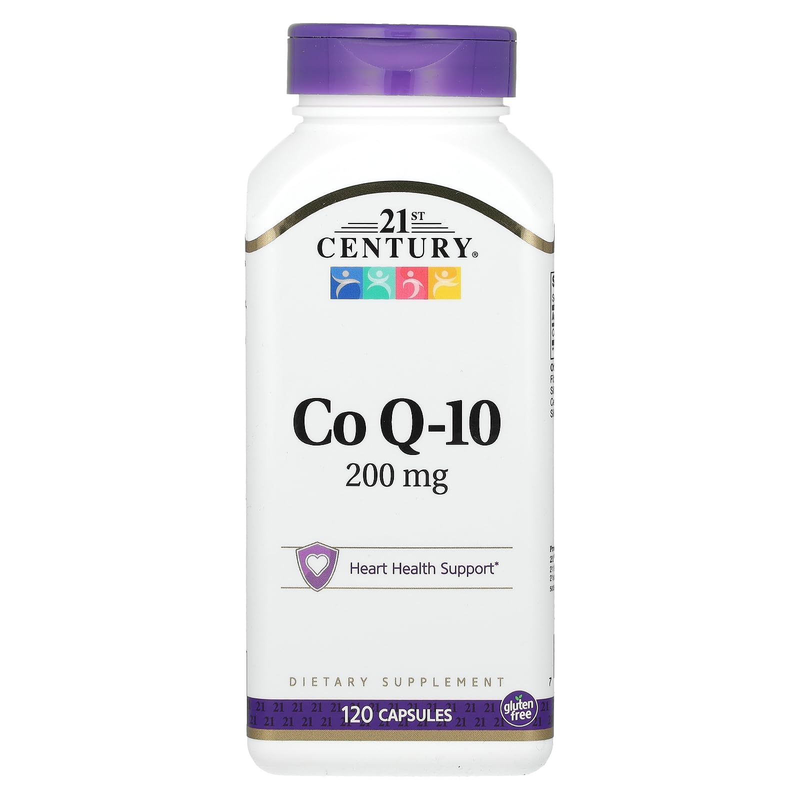 CoQ10 21st Century: cápsulas de 200 mg para apoyo antioxidante diario