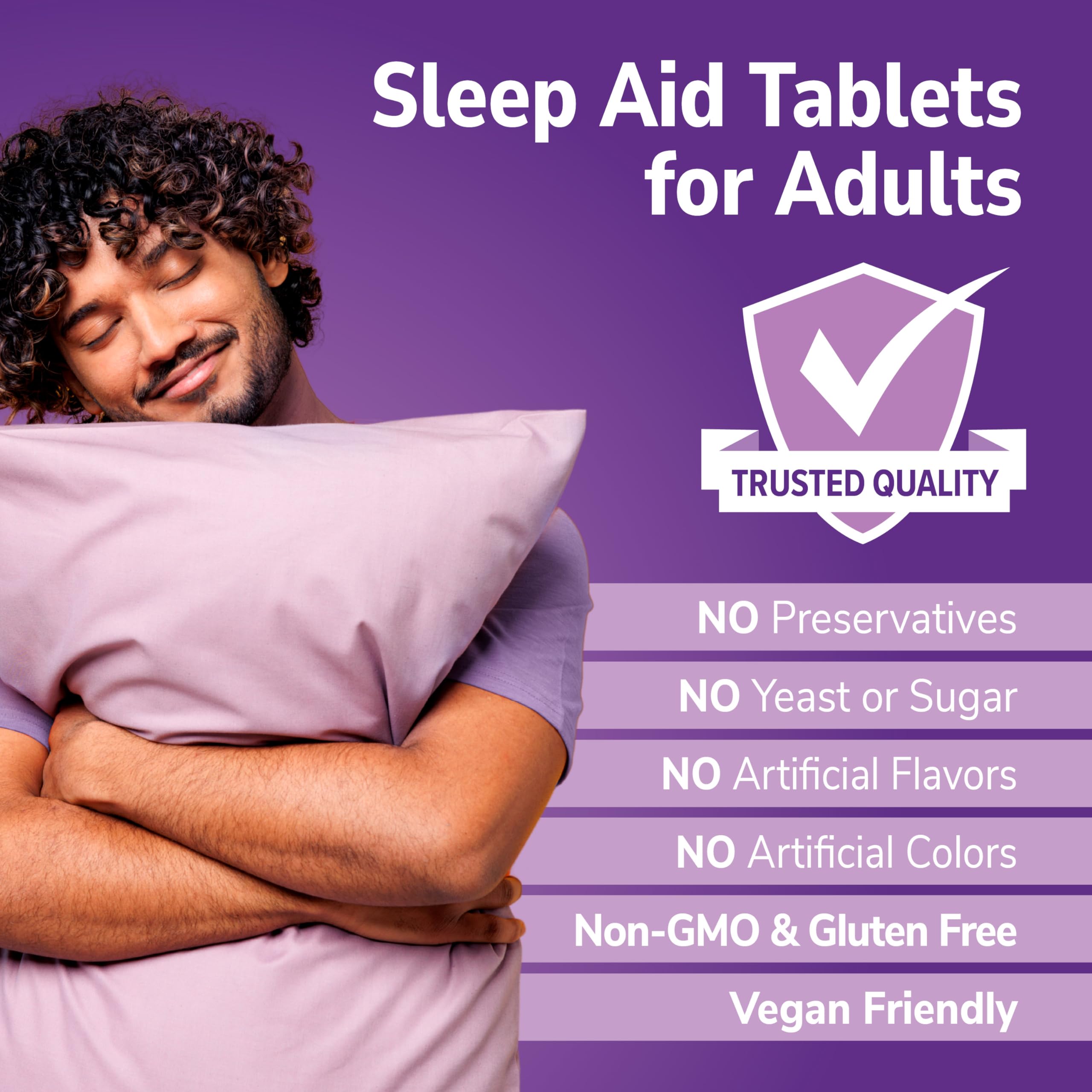 Etiqueta trasera detallada de melatonina 3 mg de 21st Century