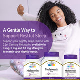 Etiqueta nutricional visible de melatonina 3 mg de 21st Century