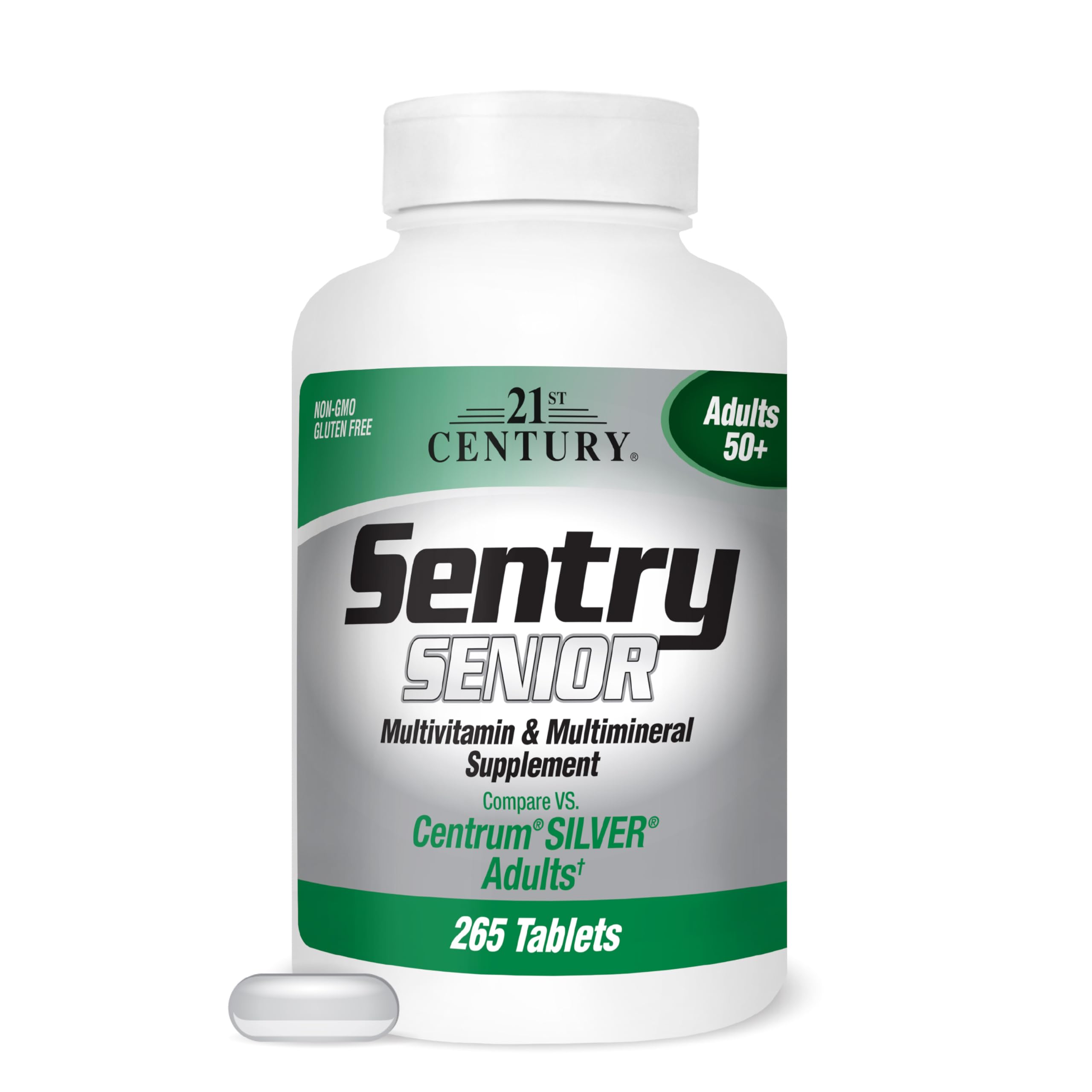 21st Century Sentry Senior Tablets en botella: soporte diario para energía y bienestar
