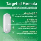 21st Century Sentry Senior Tablets: etiqueta nutricional para consulta rápida