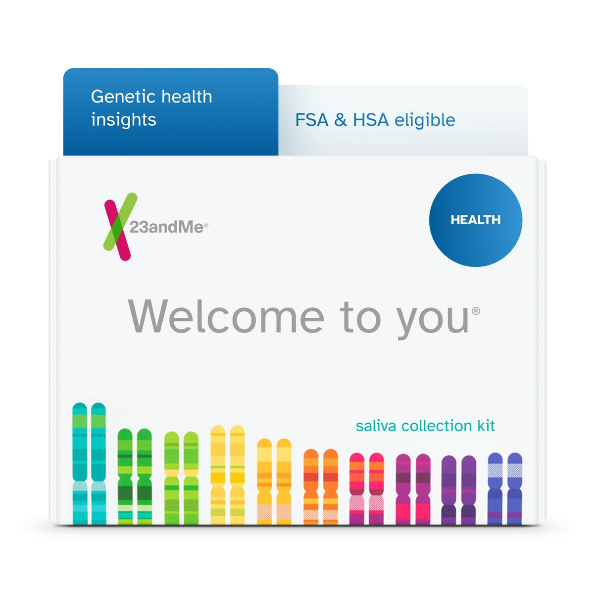 23andme kit de recolección de saliva para pruebas en casa