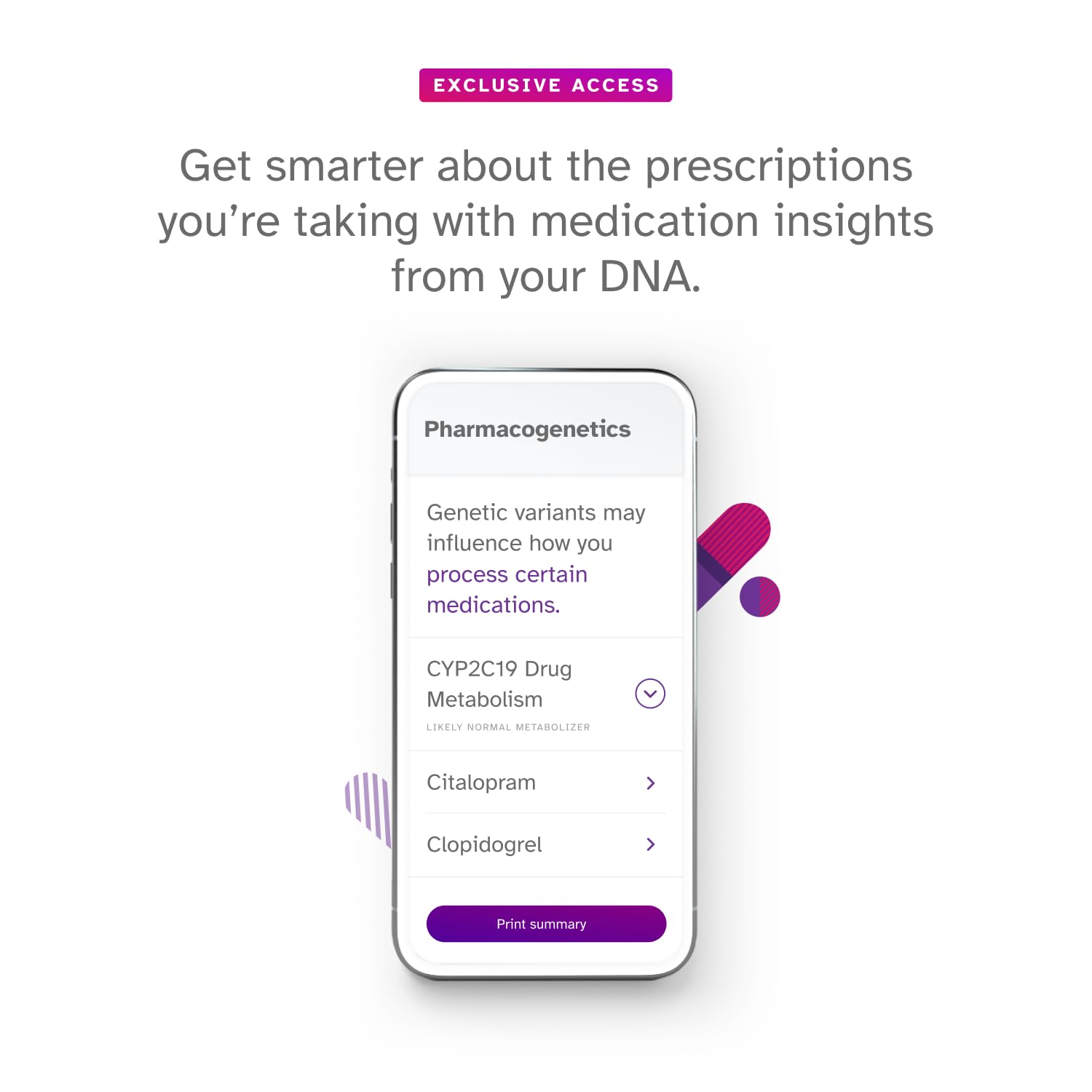 Gráficos de salud y rasgos en 23andMe+ Premium