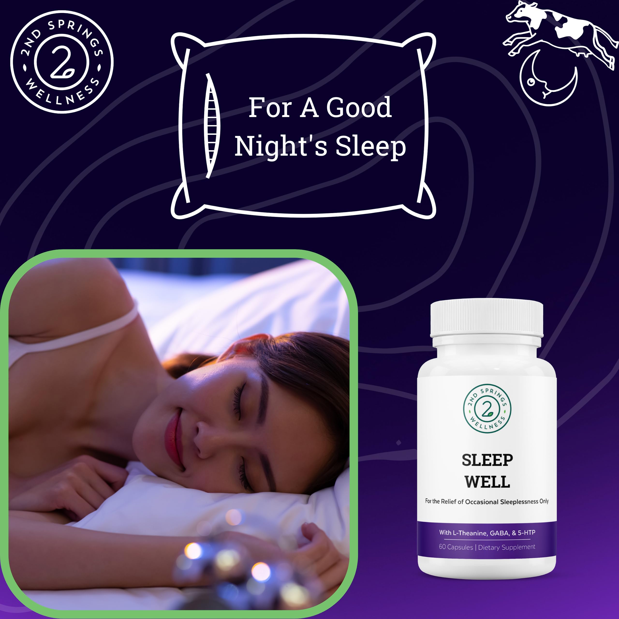 Sleep Well cápsulas junto a una taza para ritual de relajación.
