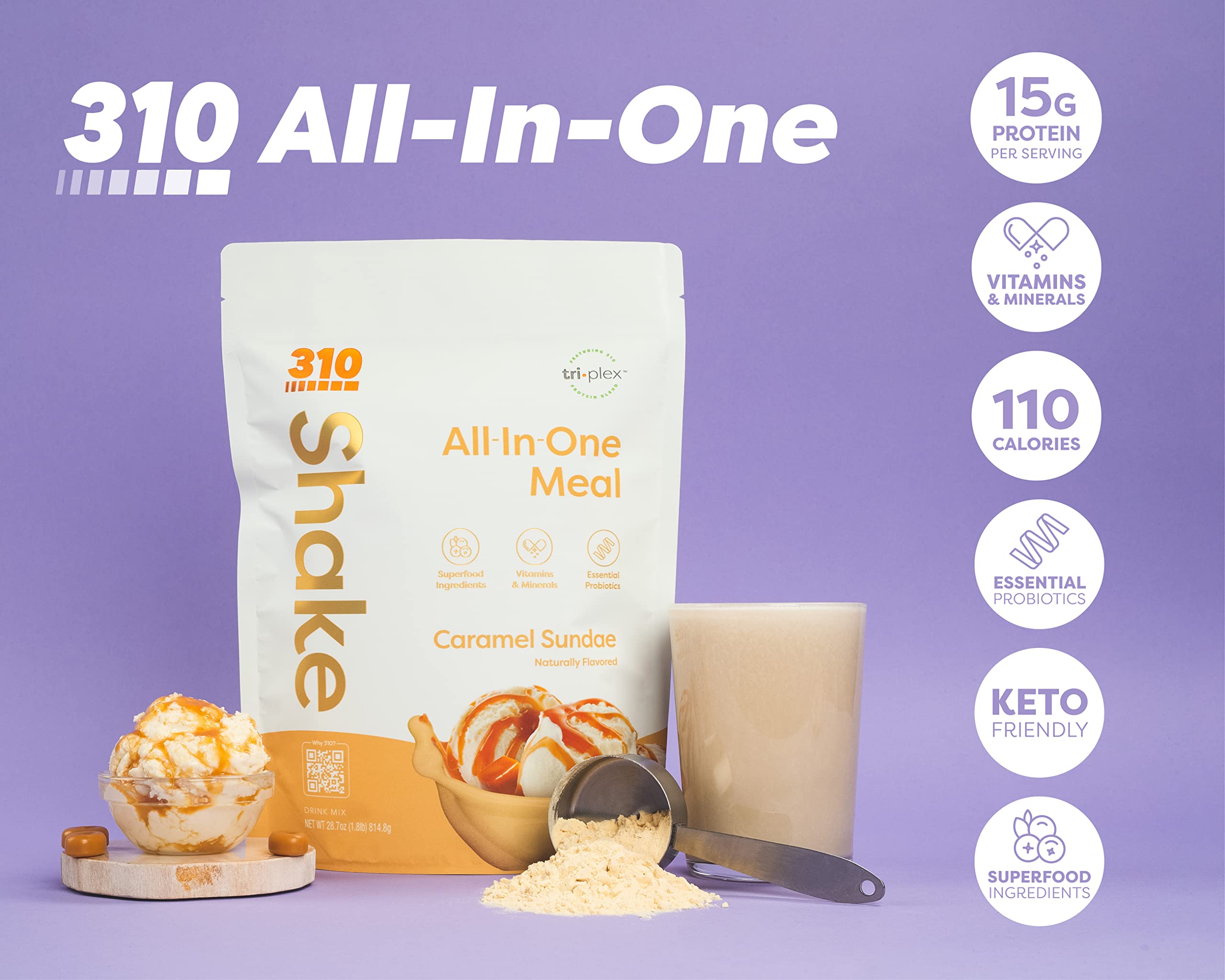 Polvo proteína vegana 310 Nutrition, fuente limpia de energía para entrenos.
