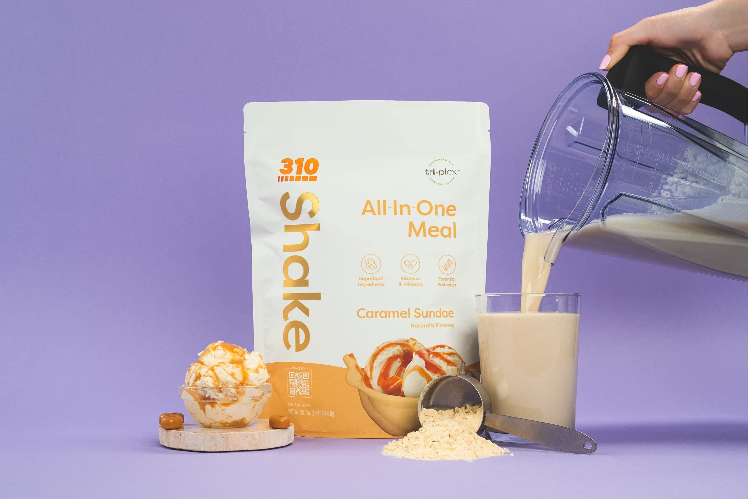 Uso para llevar 310 Nutrition: batidos listos en cualquier lugar.