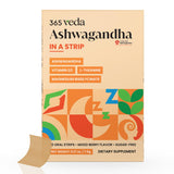 365veda tira oral de ashwagandha con sabor frambuesa para uso diario