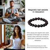 38 Brazalete hematita, talla ajustable 7.5 a 8.5 pulgadas para muñecas.