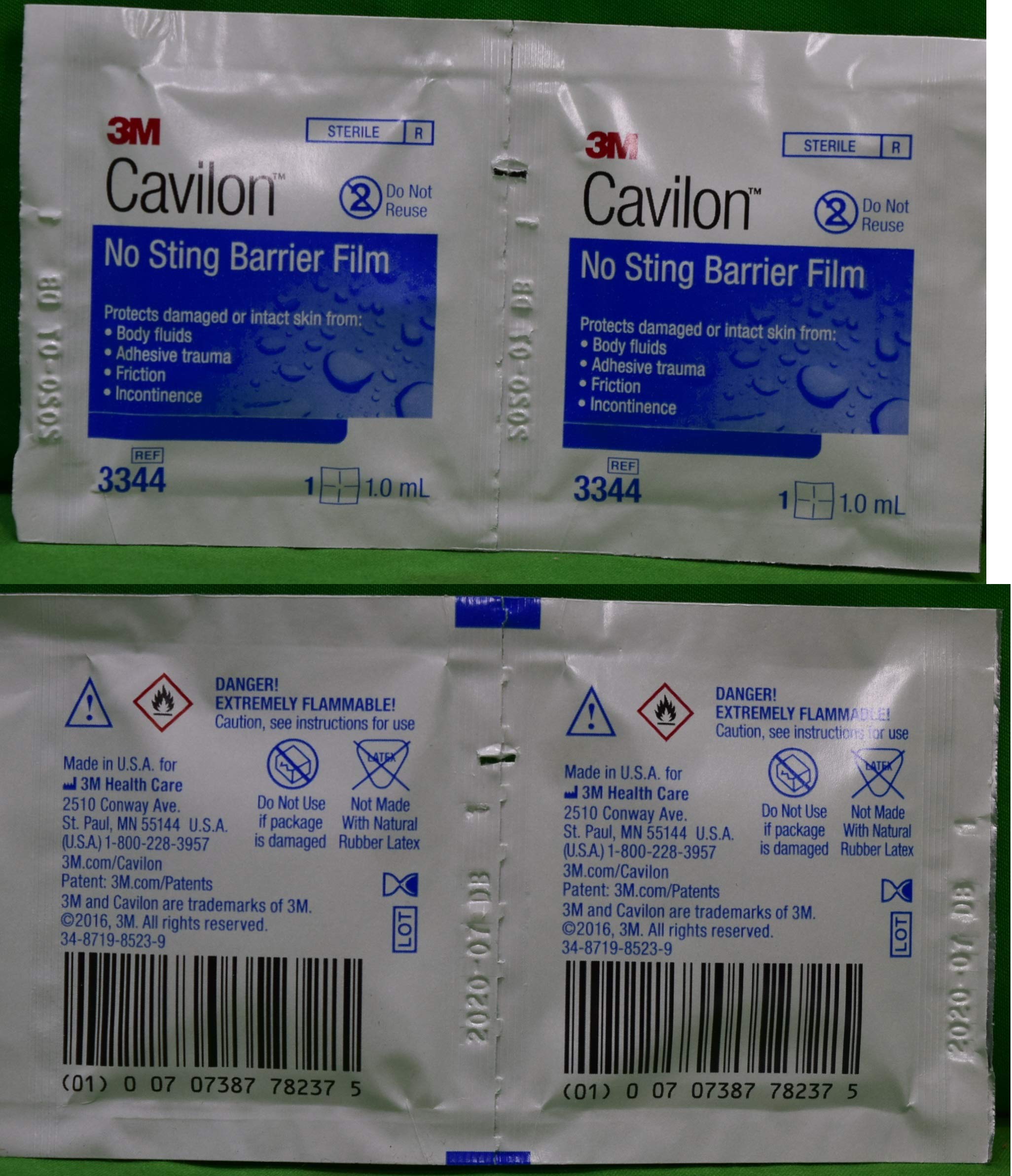 3M Cavilon: toallitas de protección para piel alrededor de sitios de acceso vascular
