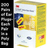 3M tapones Earsoft amarillo neón en bolsa, higiene lista para uso