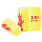 3M tapones Earsoft amarillo neón sin cordón, comodidad prolongada para talleres