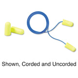 Cono cónico de 3M Earsoft Yellow Neons para inserción rápida y ajuste cómodo.