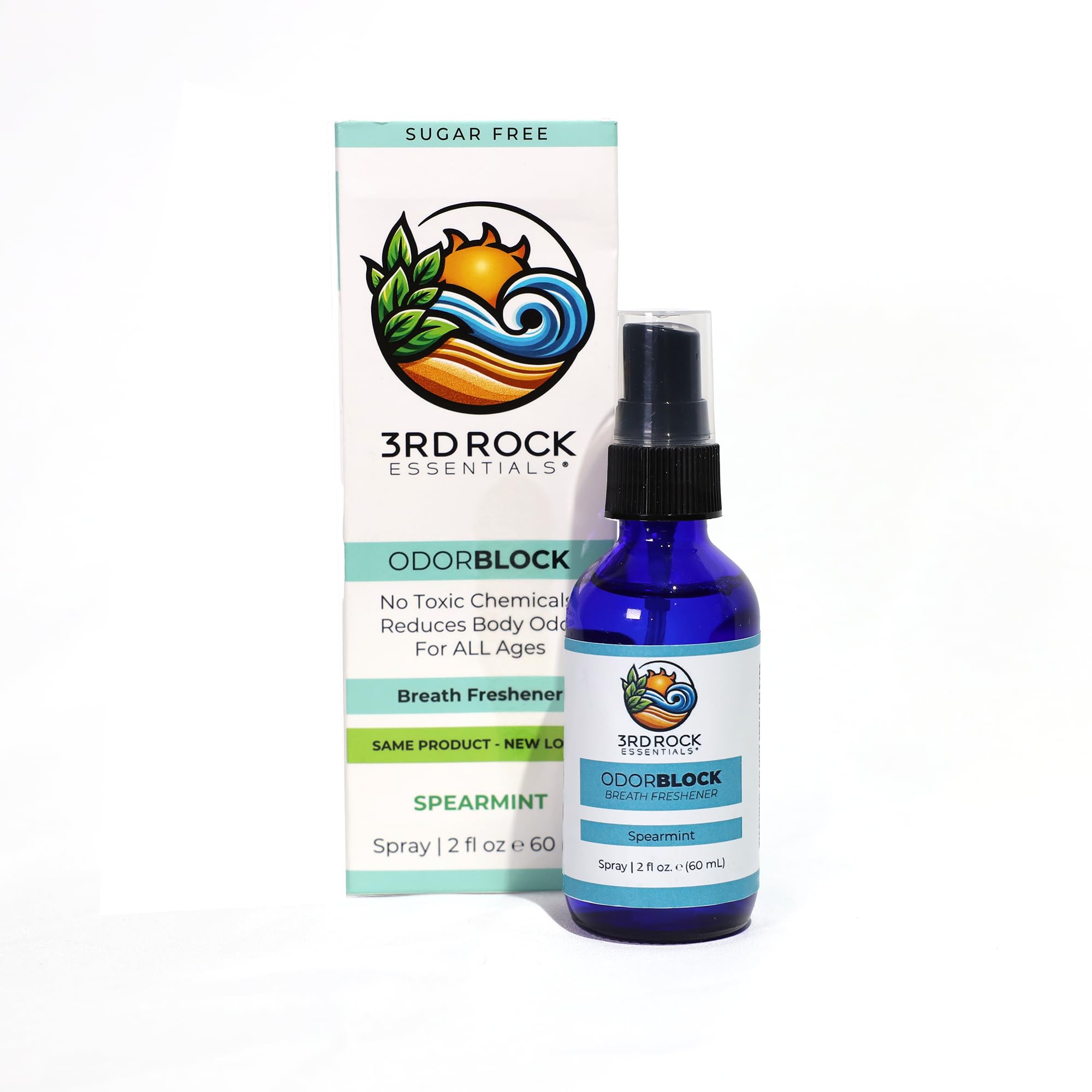 ODORBlock envase compacto de 3rd Rock Essentials para llevar en cualquier bolso