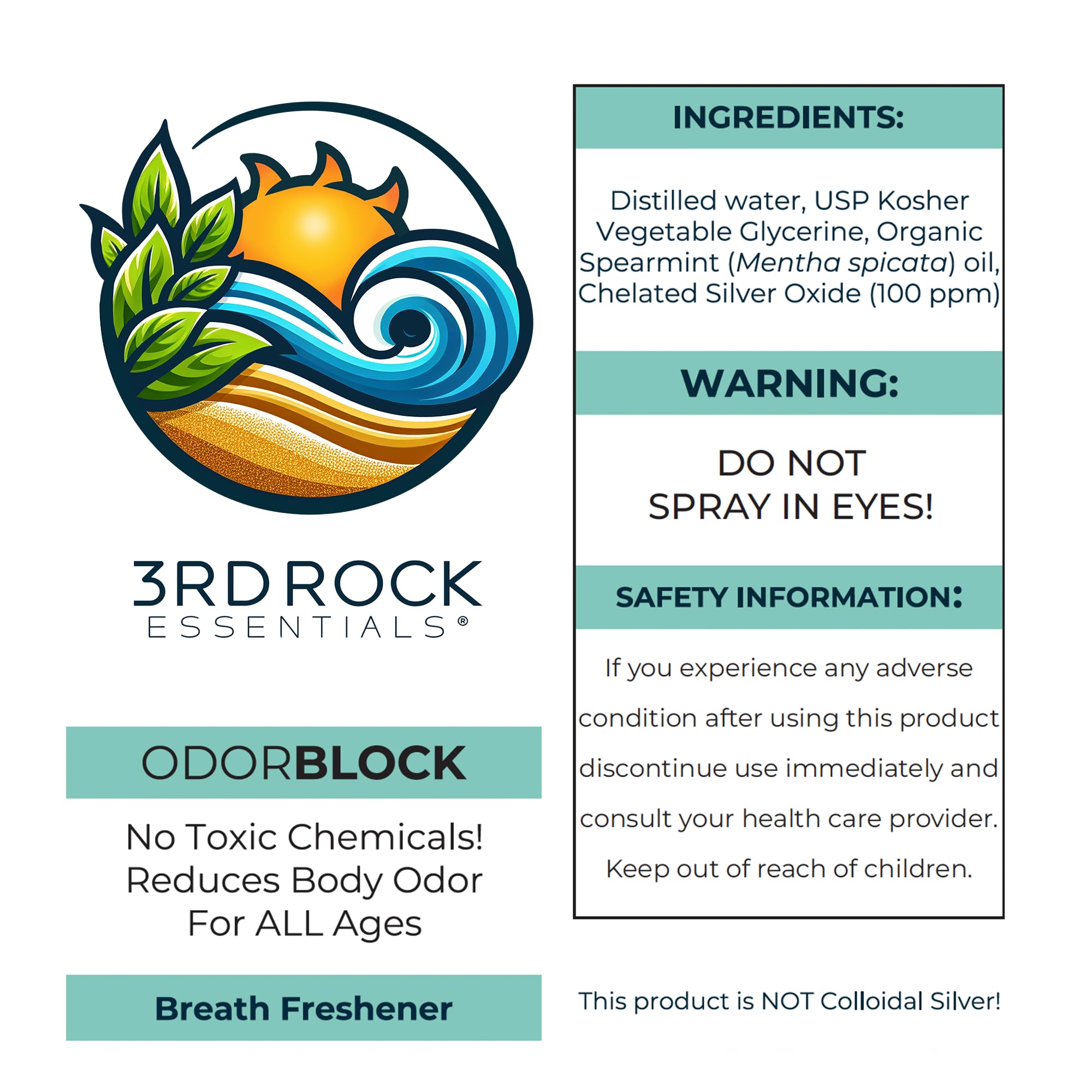ODORBlock sin azúcar de 3rd Rock Essentials, opción ligera