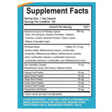 4 TOP CARE H4U Digestive Enzymes etiqueta frontal con información de la fórmula vegetariana