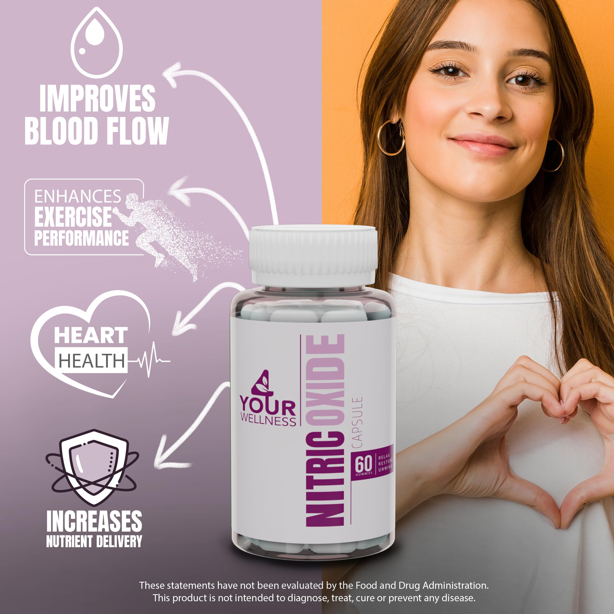 Cápsulas veganas 4 Your Wellness para energía natural sin cafeína.