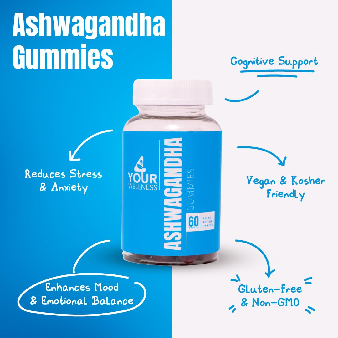 gomitas 4 Your Wellness con KSM-66 y Lion’s Mane, ideal para apoyo diario.