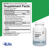 Etiqueta de BioGenistein Ultra que destaca los ingredientes clave.