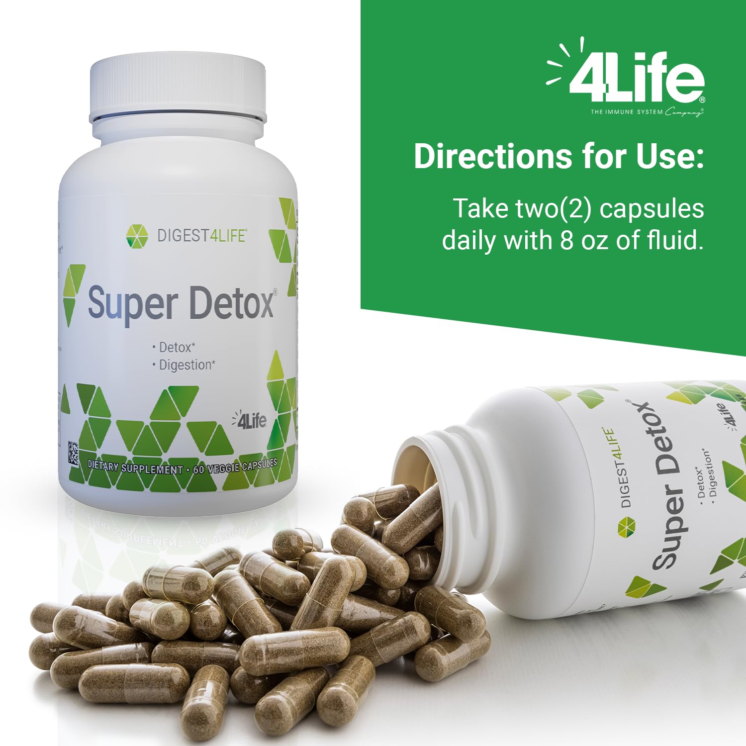 4Life Super Detox trébol-rojo-flor, apoyo suave a la desintoxicación