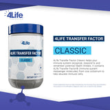 Etiqueta clara de 4Life Transfer Factor Classic para rutina diaria.