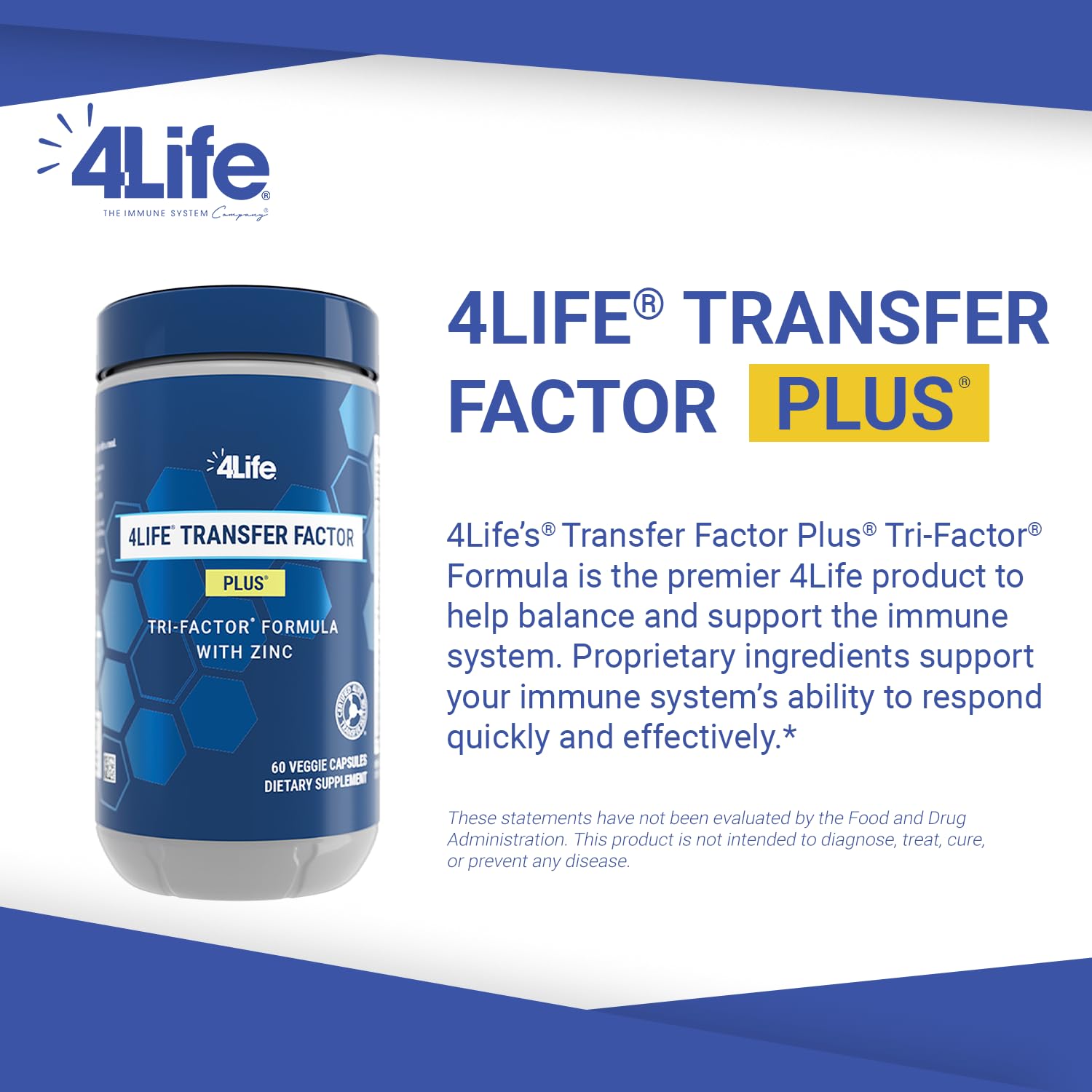 Etiqueta de 4Life Transfer Factor Plus, muestra zinc y hongos, útil para revisión de ingredientes.