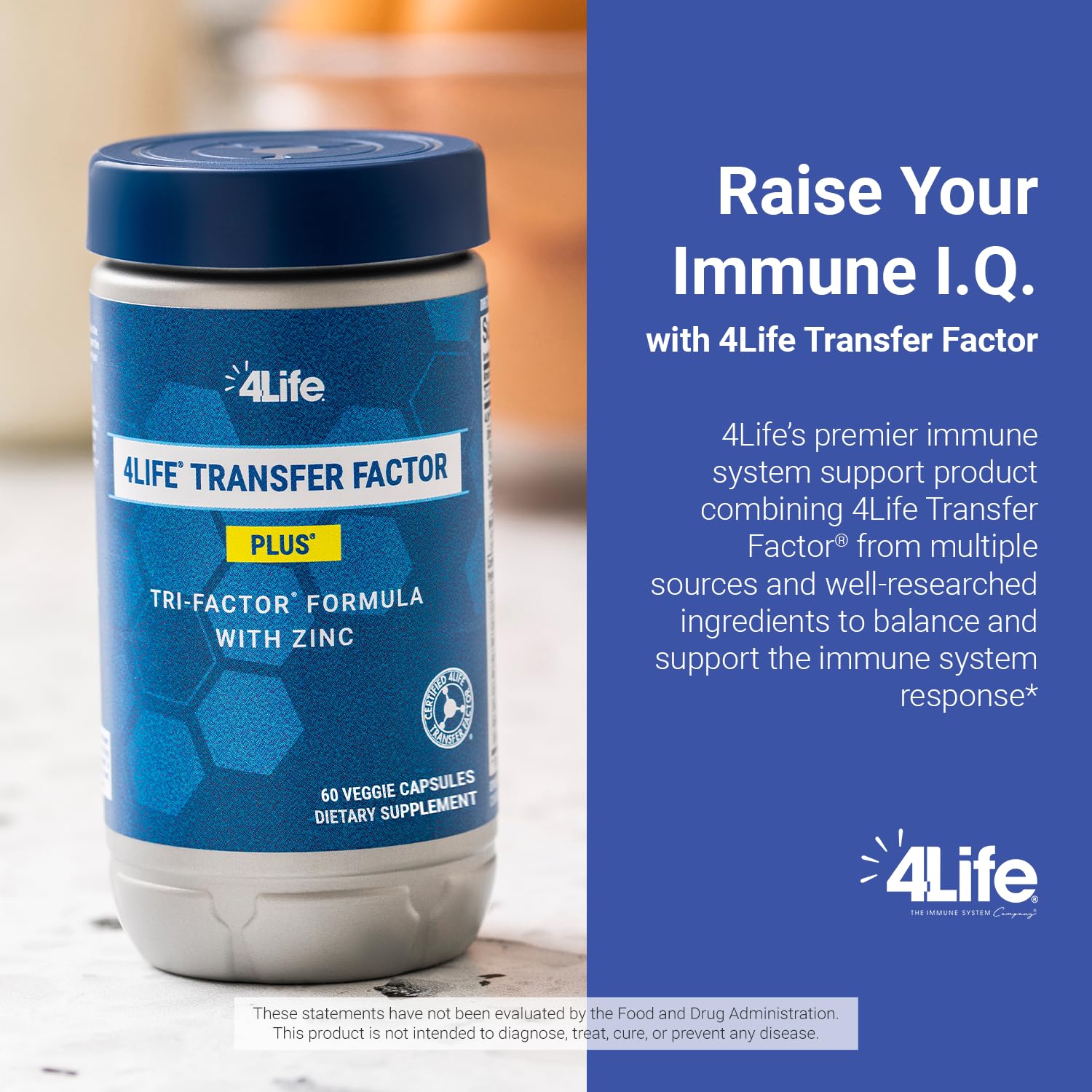 Mezcla de hongos medicinales en 4Life Transfer Factor Plus.