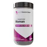4Life Transform Woman: botella con cápsulas vegetales para bienestar diario.