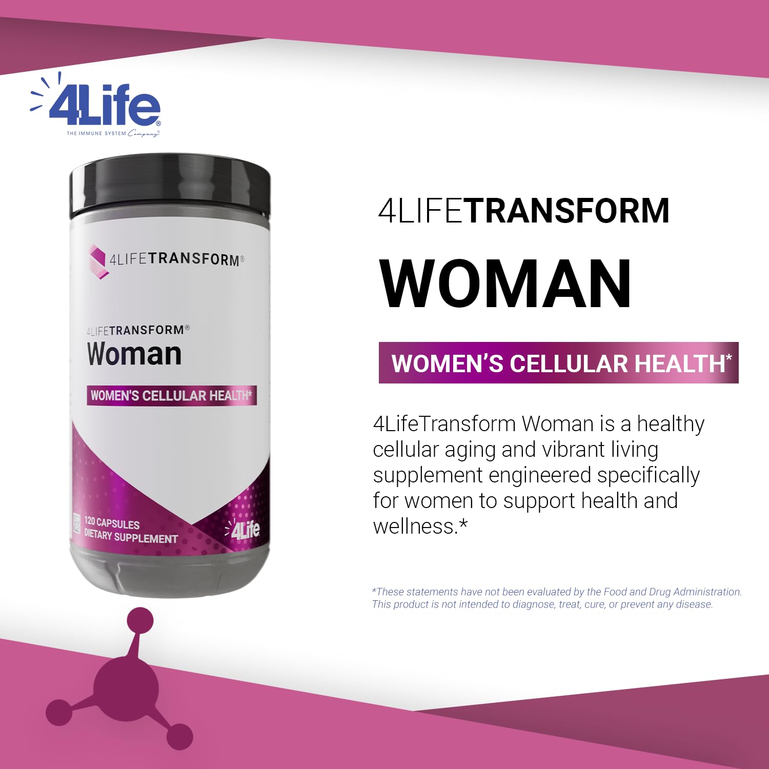4Life Transform Woman: etiqueta clara para compra informada.