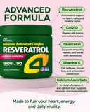Cápsulas de 4Well Resveratrol con CoQ10 para la salud del corazón.