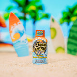 Etiqueta de 5-hour ENERGY Extr Fuerza destaca sin azúcar y vitaminas B.