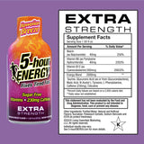 5-hour ENERGY Extra Strength Hawaiian Breeze, primer plano del empaque, sabor tropical sin azúcar