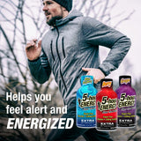 5-hour ENERGY Extra Strength, sabor frambuesa azul, enfoque claro durante estudios.