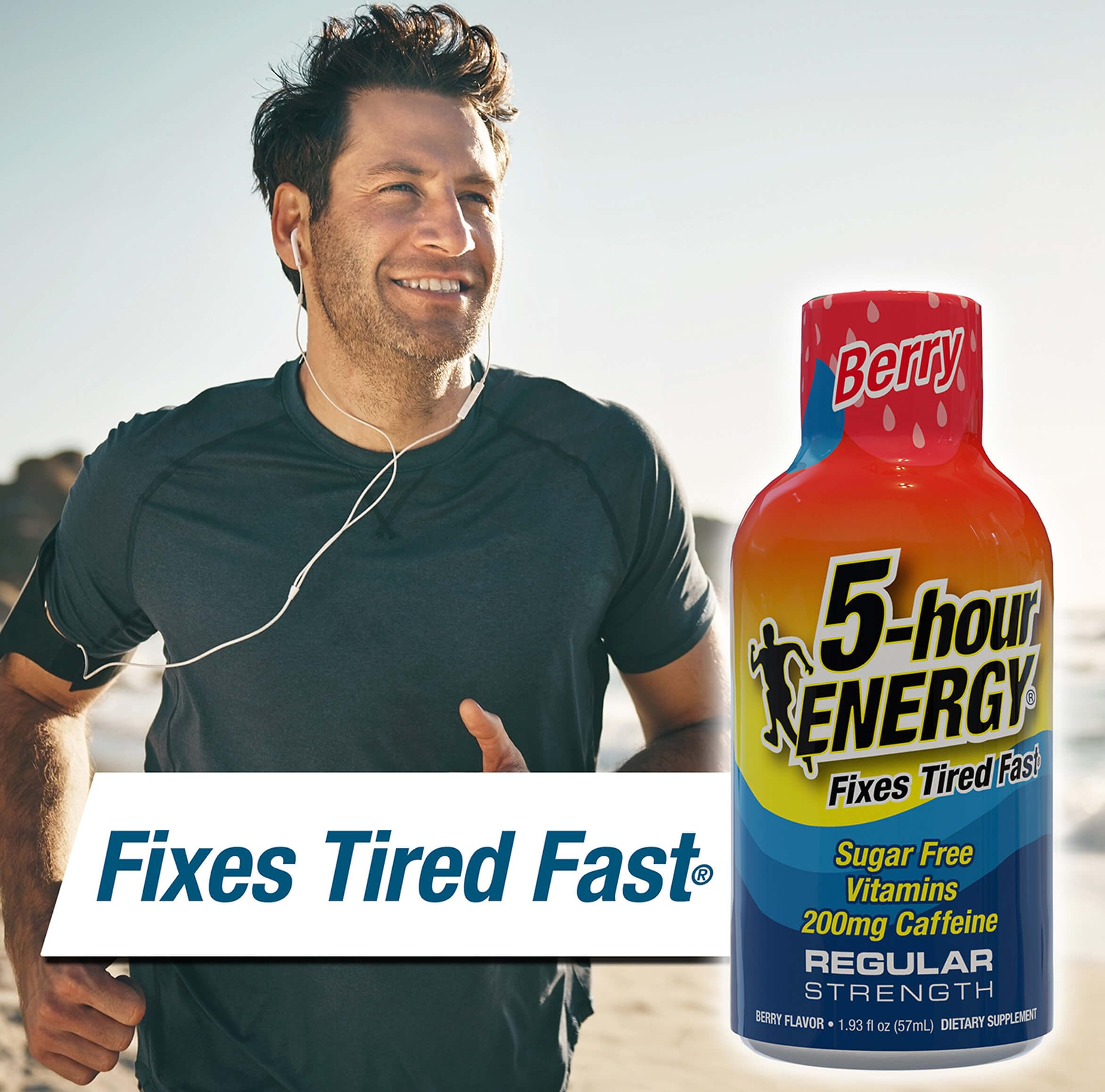 5-hour ENERGY sabor frambuesa sin calorías, experiencia refrescante