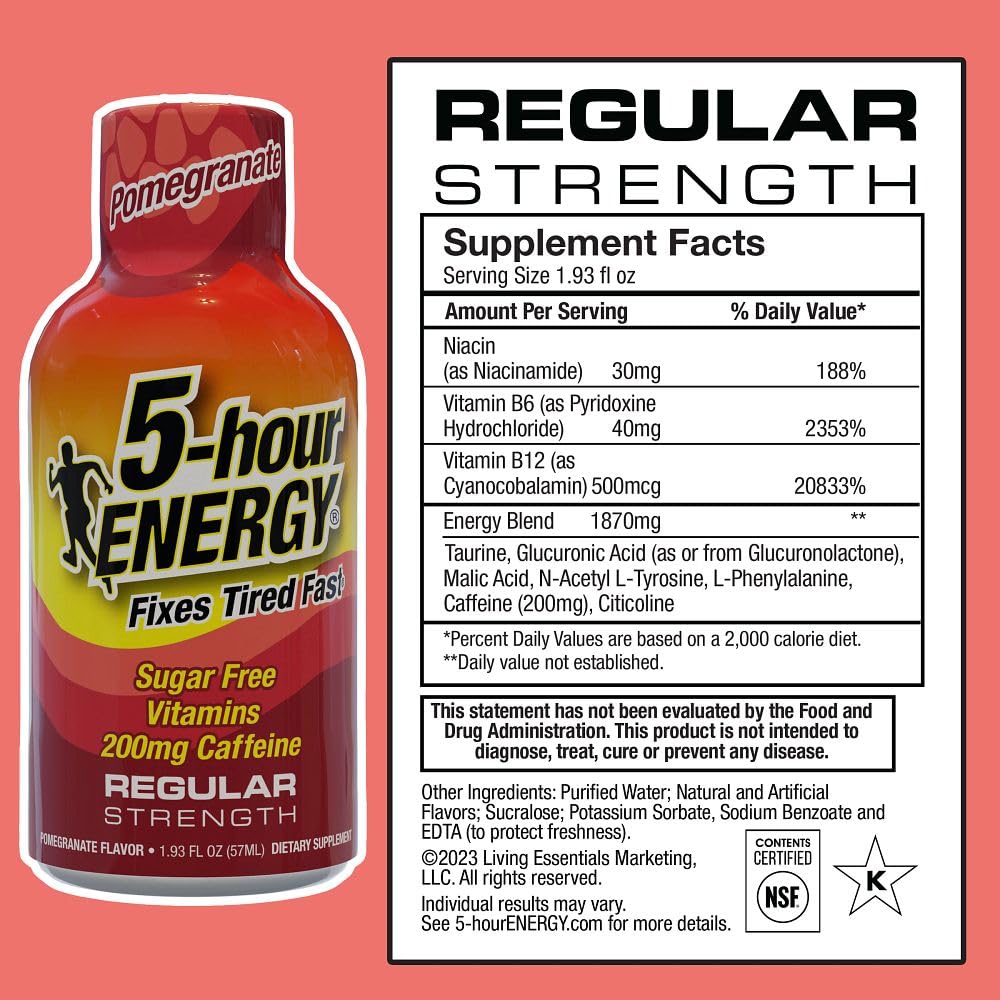5-hour-energy shot cafeína: aumento de energía para estudiar o viajar