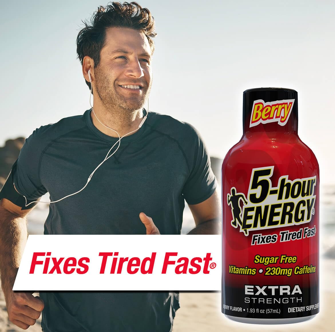 Dosis 5-hour ENERGY con cafeína de 230 mg para concentración