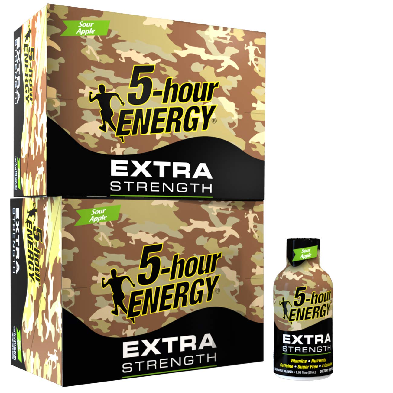 5-hour ENERGY Shot envase Manzana Ácida para energía rápida durante el día