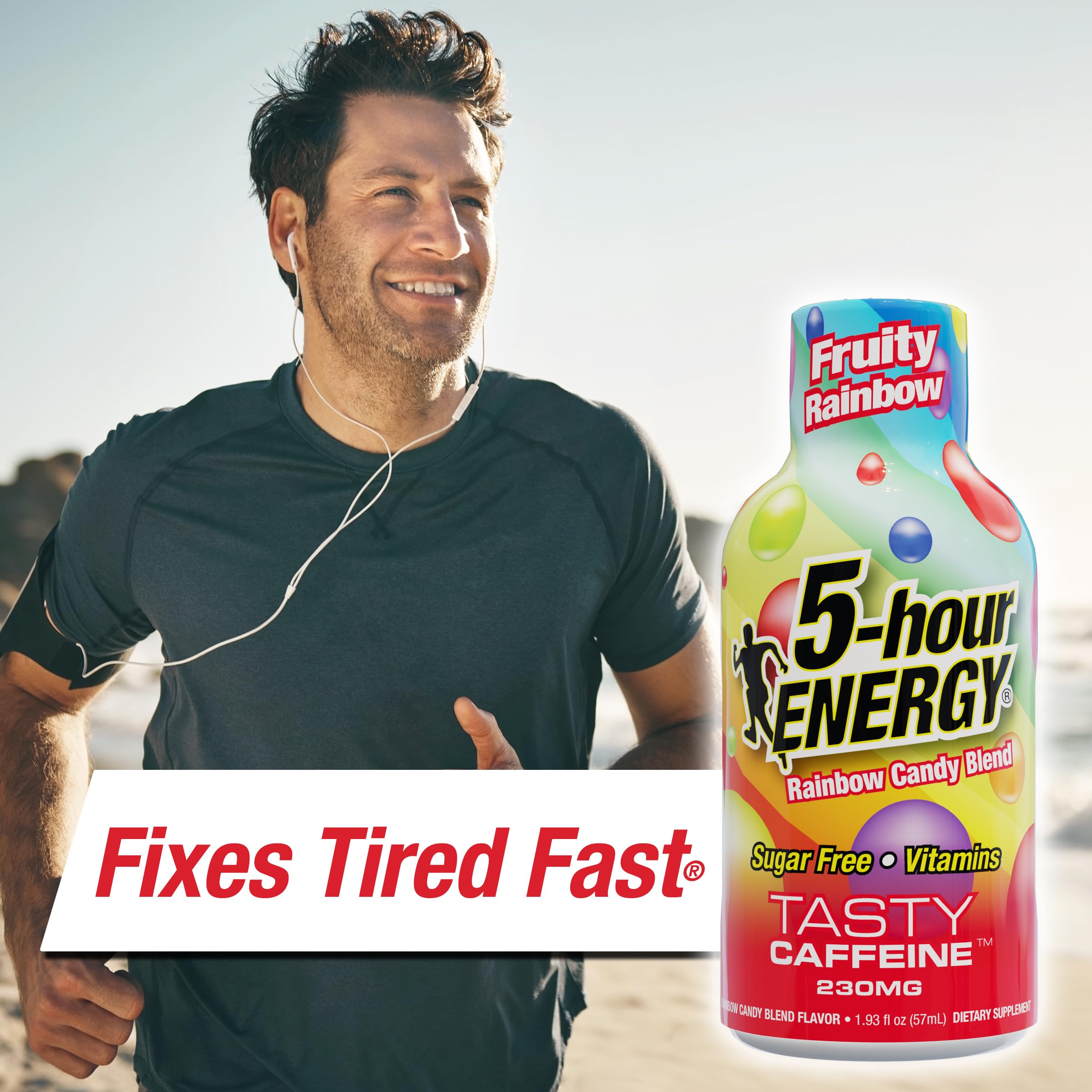 5-hour ENERGY Shot Fuerza Extra, etiqueta detallada de sabor y componentes.