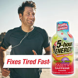 5-hour ENERGY Shot Fuerza Extra, etiqueta detallada de sabor y componentes.