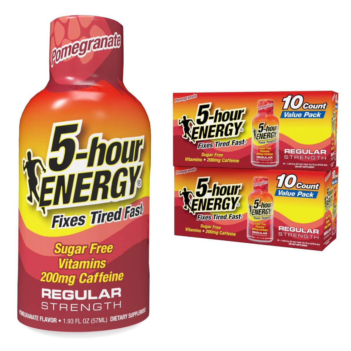 5-hour-energy shot granada botella: impulso rápido para la concentración diaria