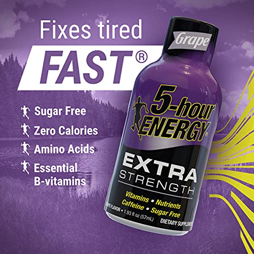 5-hour ENERGY Shot portátil en bolso, listo para usar en cualquier lugar.