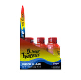 Etiqueta clara de 5-hour ENERGY Shot uva con información visible