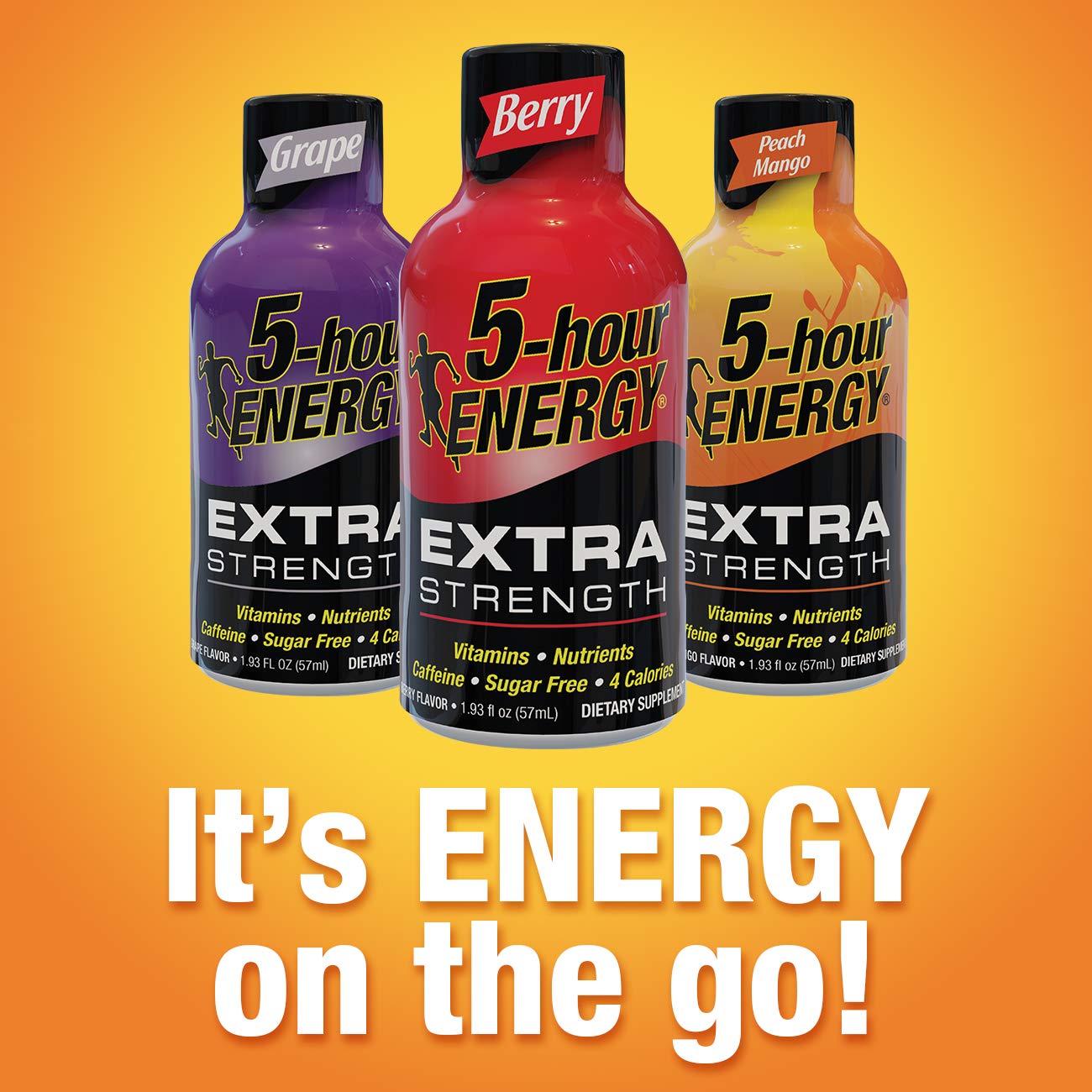 Dosis individual de 5-hour ENERGY Tormenta Tropical, entrega rápida de energía.