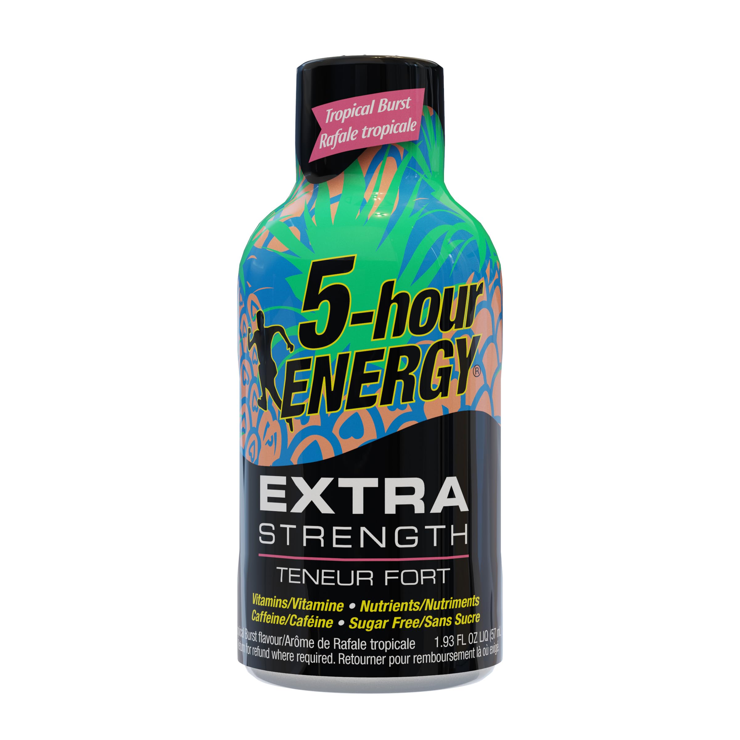 Envase portátil de 5-hour ENERGY Tormenta Tropical para llevar sin refrigeración.