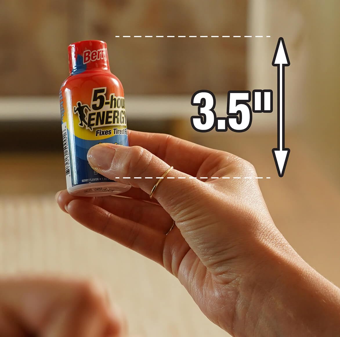 5-hour ENERGY con vitaminas B y aminoácidos, frambuesa para concentración