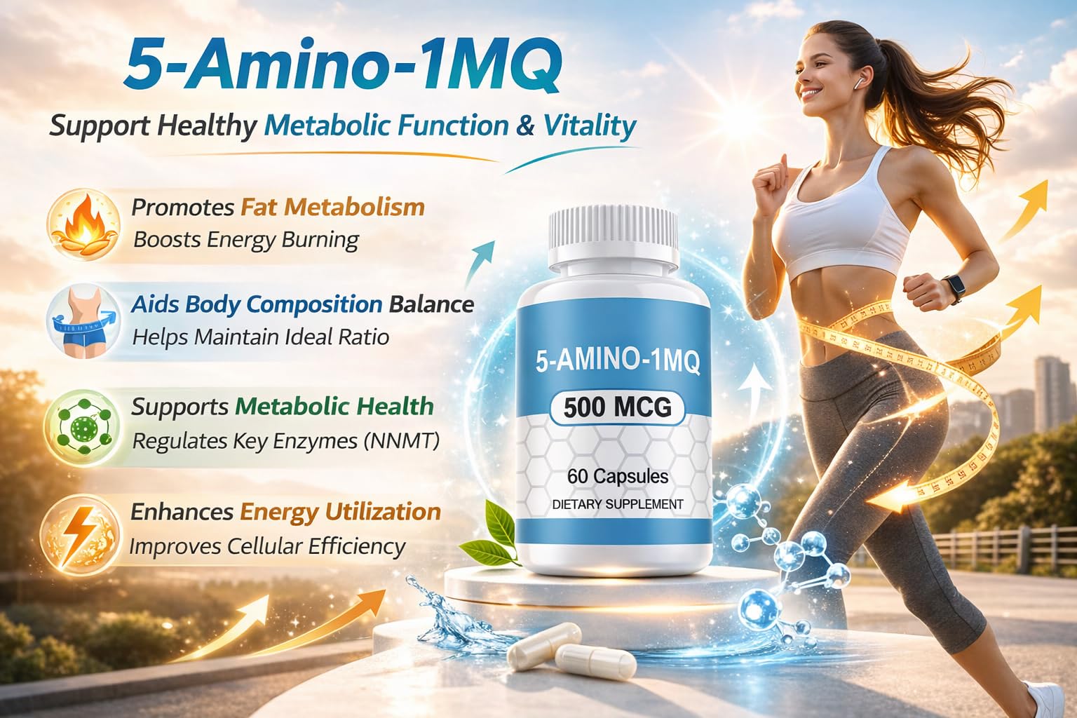 Presentación compacta de 5amino-1mq para llevar