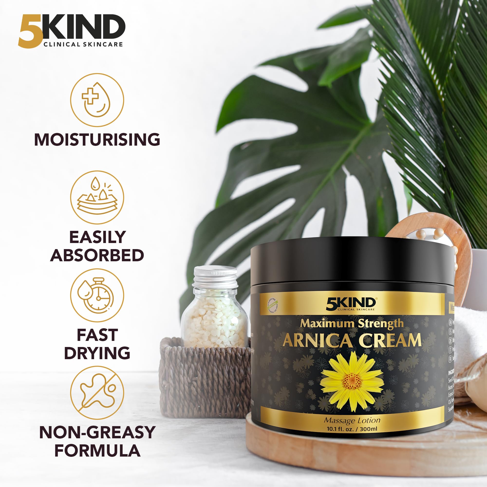5kind crema árnica con aceite de cáñamo para suavidad