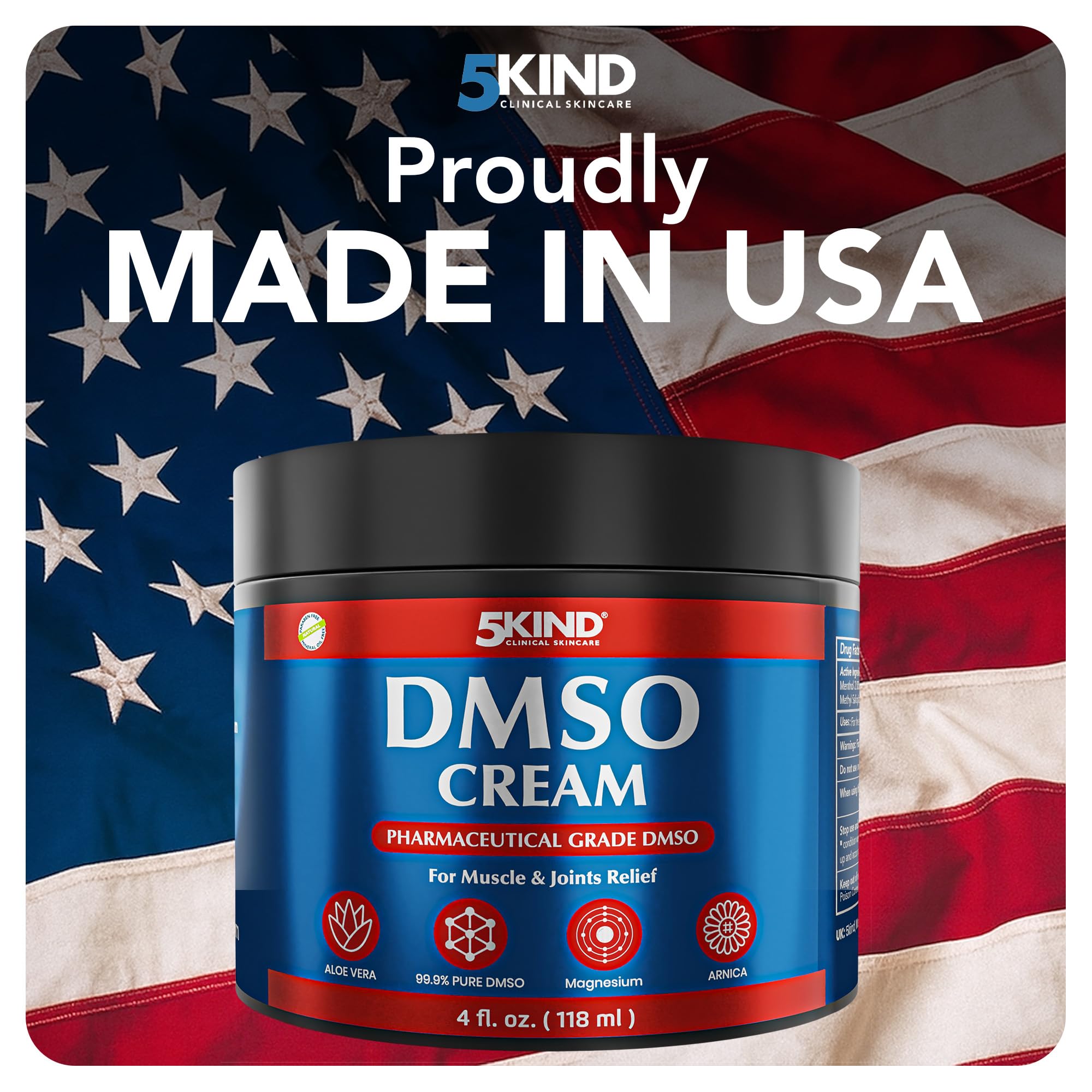 5Kind DMSO Crema para articulaciones y rodillas
